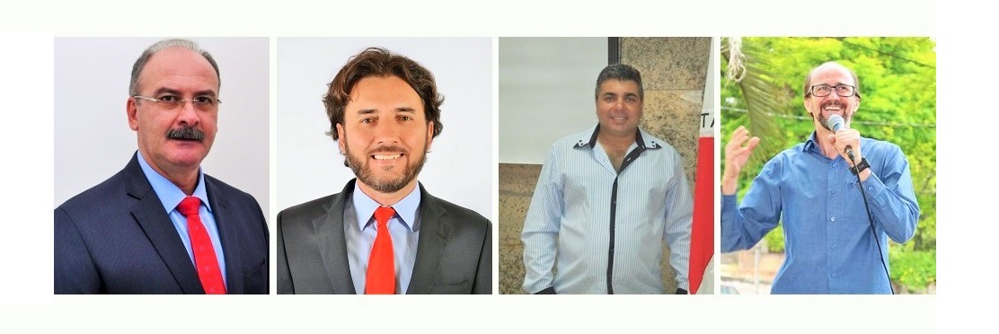 4 chapas confirmadas na disputa para a Prefeitura: Neider, Hakuna, Alessandro Tomaz e Jerry Adriane