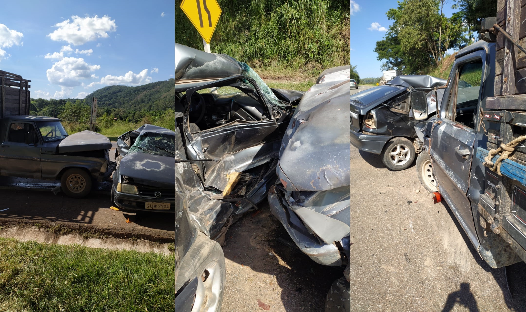 Motorista não resiste e morre após carro rodar e bater em caminhão na MG-050 em Itaúna