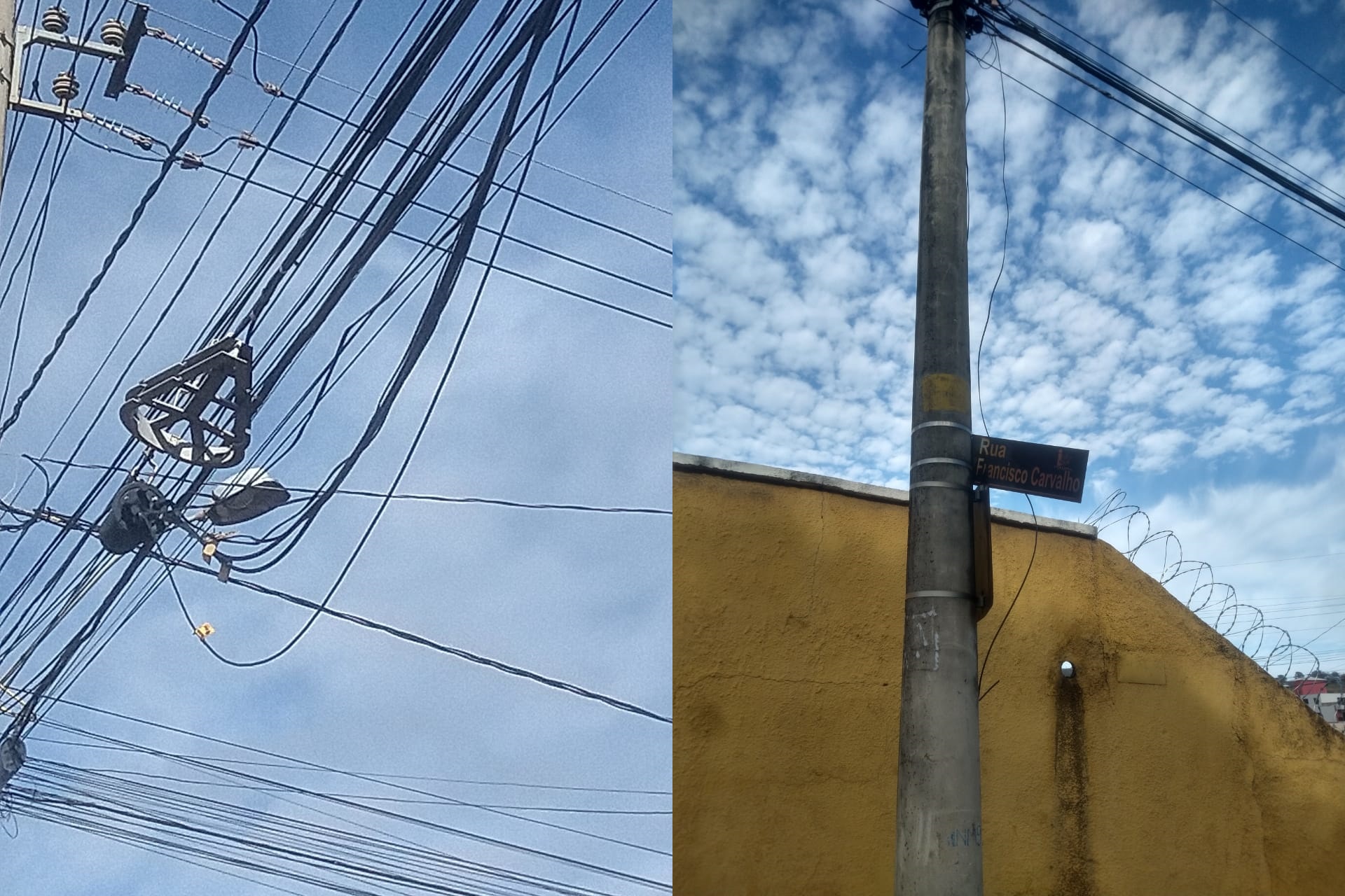 Empresas de internet, TV a cabo e telefonia tem um ano para organizar fiação em postes de Itaúna