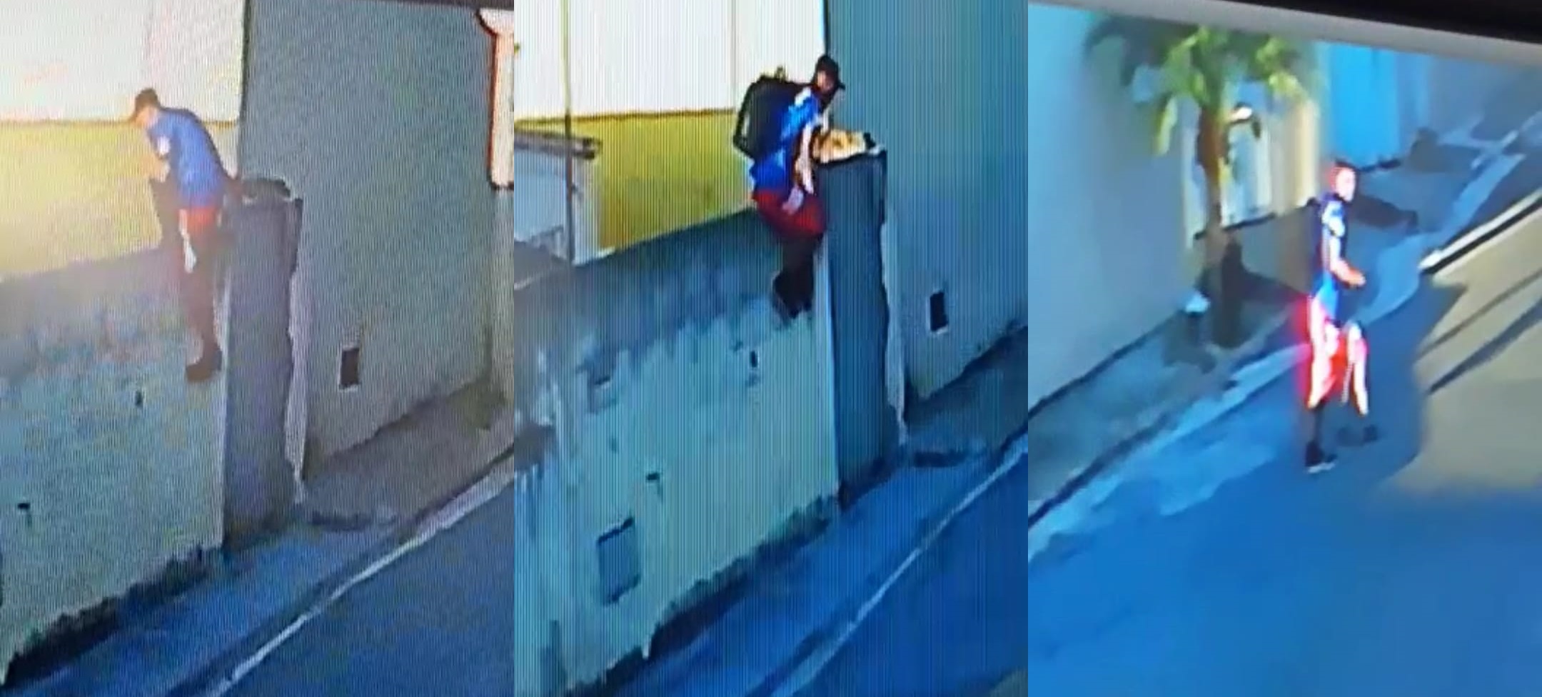 Ladrão pula muro e furta residência na Rua Tiradentes
