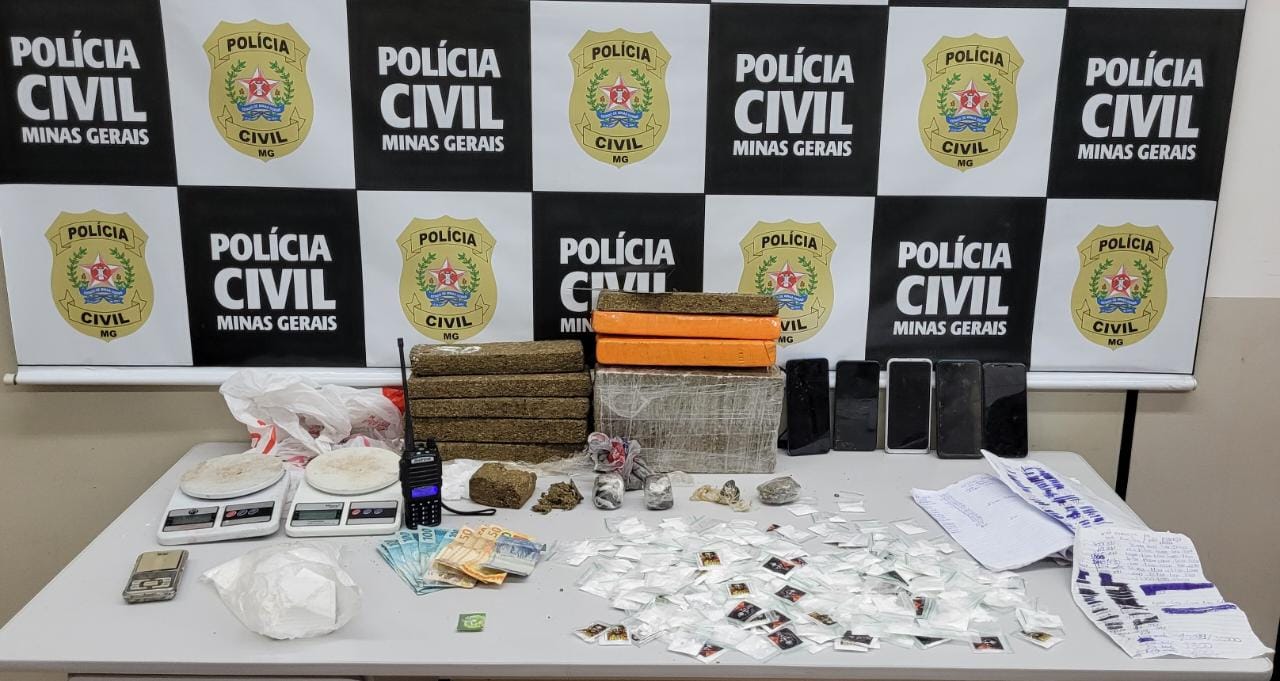 Tráfico de drogas é alvo de apreensão da Polícia Civil no Centro de Itaúna