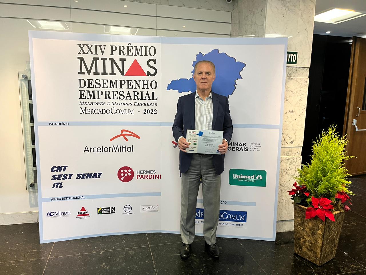 Mineração Usiminas é homenageada pelo Prêmio Minas Desempenho Empresarial; 60 anos de operações