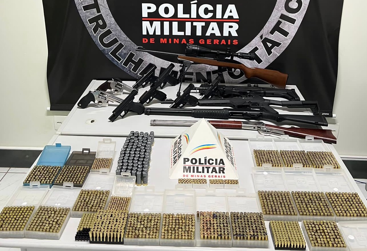 Polícia Militar apreende arsenal e frustra possível negociação de armas de fogo no Alto do Rosário