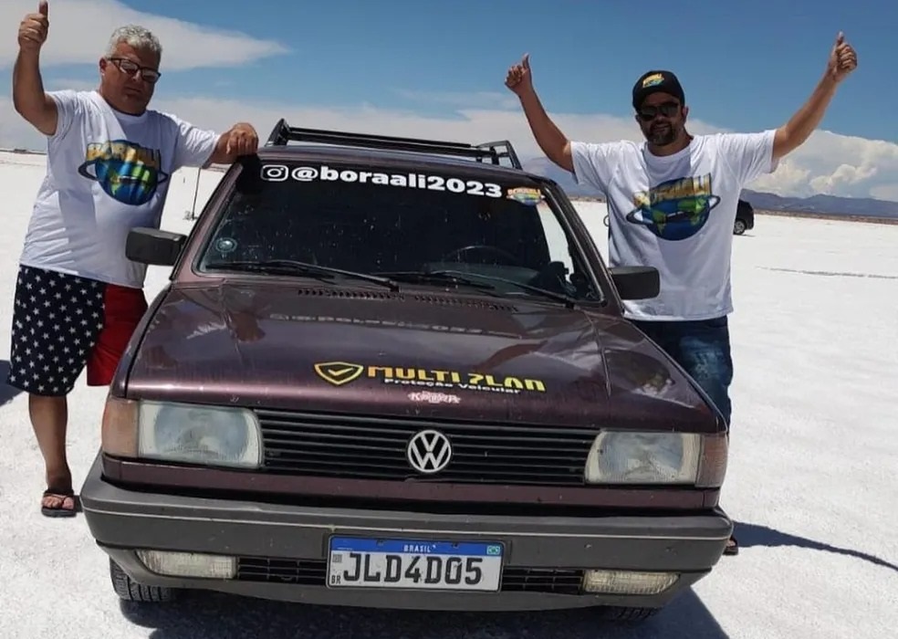 Amigos percorrem 19,8 mil km, de Divinópolis aos EUA, a bordo de Parati 1994; veja a história