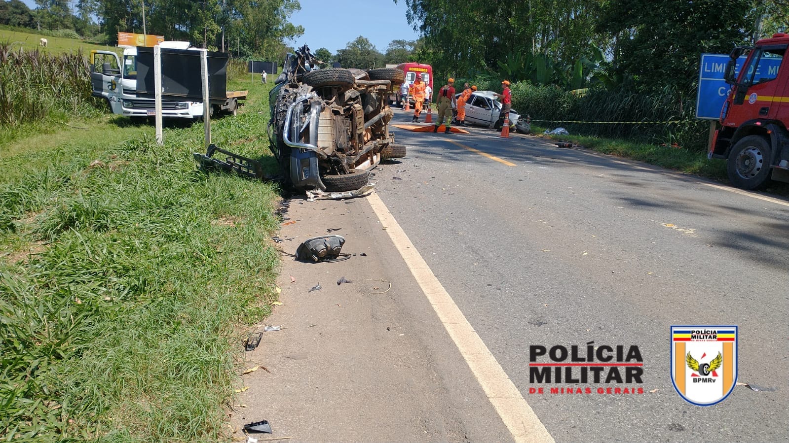 Colisão frontal mata motorista no km 217 da MG-050