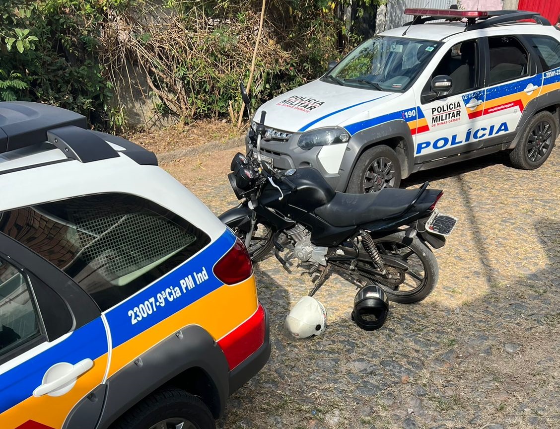 Motocicleta utilizada por suspeito de homicídio na sexta-feira (26) é apreendida no Novo Horizonte