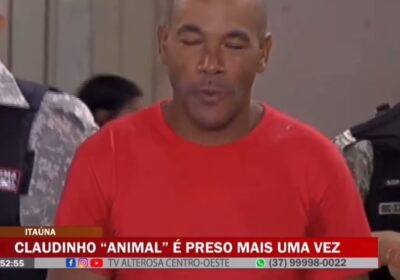 Claudinho “animal” foi preso mais uma vez, andando no Centro de Itaúna