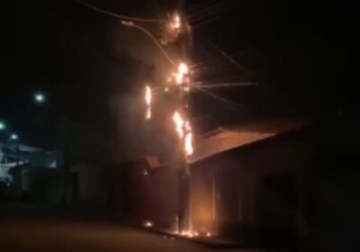 Incêndio em poste de energia no Santo Antônio foi causado por curto-circuito, diz Cemig
