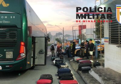 Operação da PMRv aborda ônibus interestaduais na MG-050 e realiza prisões