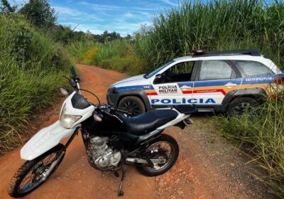 Moto roubada é localizada em matagal em Ponta da Serra
