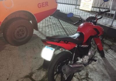 Moto furtada em Itaúna é recuperada em apreensão do tráfico de Divinópolis