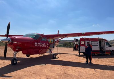 Recém-nascido é transferido de avião de Itaúna para Belo Horizonte