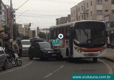 Condutoras divergem sobre colisão entre carro e ônibus na Jove Soares