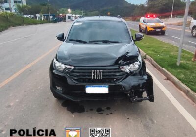 Motociclista é atingido ao frear em quebra-molas na MG-431