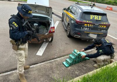 PRF apreende 40 kg de crack em carro na BR-262