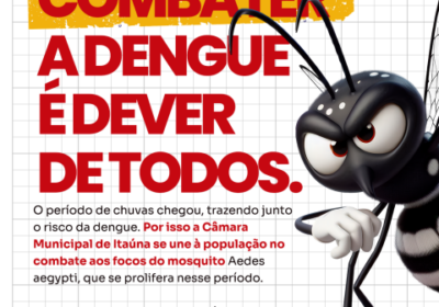 Câmara intensifica conscientização contra a Dengue no período chuvoso