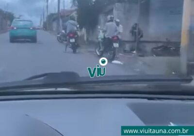 Motociclista atinge retrovisor, é perseguido e se fere em Itaúna