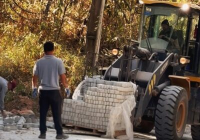 Pavimentação da estrada do Morro do Bonfim será concluída em breve, anuncia Prefeitura