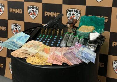Operação de combate ao tráfico apreende drogas, pistola e munições no Novo Horizonte