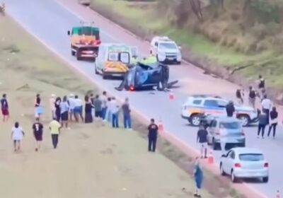 Dupla suspeita de arrombamentos em Itaúna é presa após fuga e capotamento na Fernão Dias