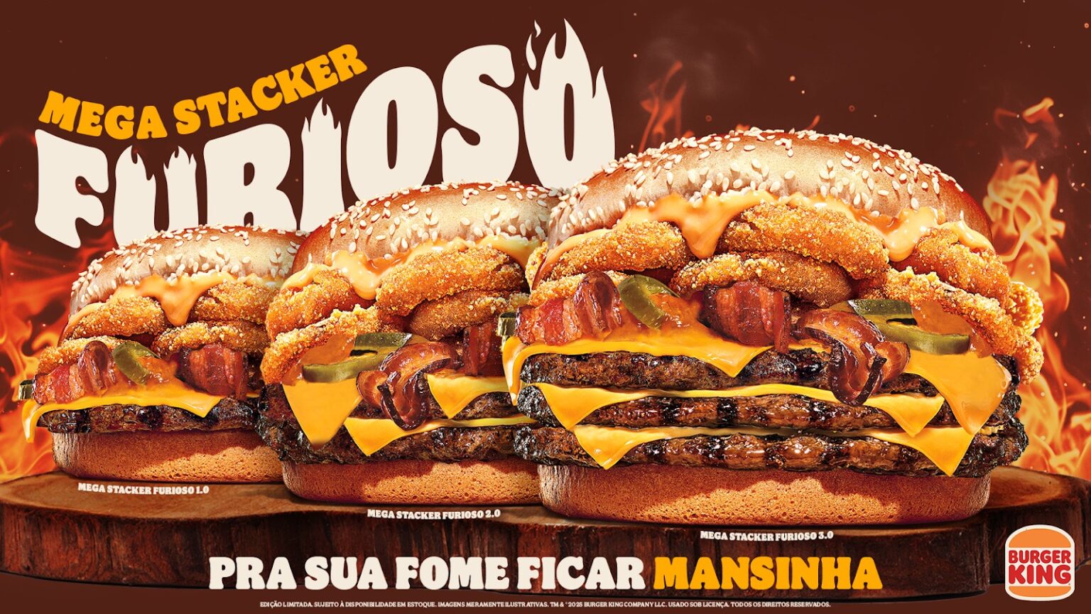 Mega Stacker Rodeio Burger King convida clientes insatisfeitos com a concorrência a provar ...
