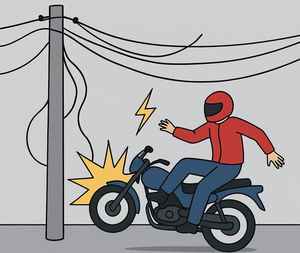 Acidente com fios de internet soltos gera indenização