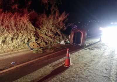 Aquaplanagem causa acidente na MG-431 próximo à “Curva do S”