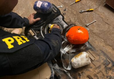 Droga apreendida pela PRF em Juatuba estava dentro de tanque de combustível