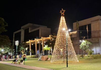 Parque das Capivaras e Centro Administrativo exibem iluminação de Natal