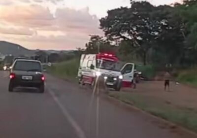 SAMU socorre adolescente após queda em cachoeira de Itaúna