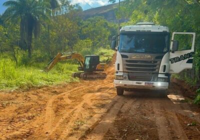 Segunda etapa do asfaltamento da estrada de Angicos é iniciada em Cajuru