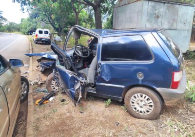 Freada perto de câmera termina em acidente na MG-431 em Itatiaiuçu