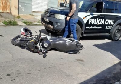 Motociclista é preso por direção perigosa e dano à viatura no Irmãos Auler
