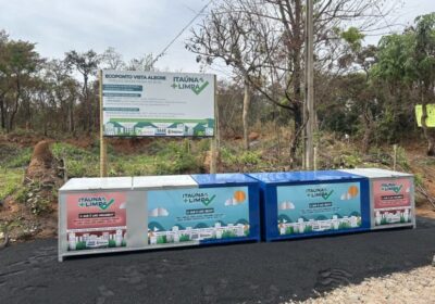 Contêineres reforçam nova fase da coleta seletiva na zona rural de Itaúna