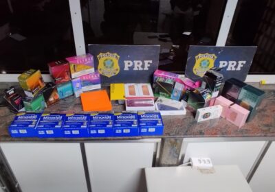 PRF aborda carro em Itatiaiuçu e apreende produtos sem nota fiscal